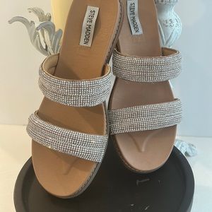 Steve Madden rhinestone sandals